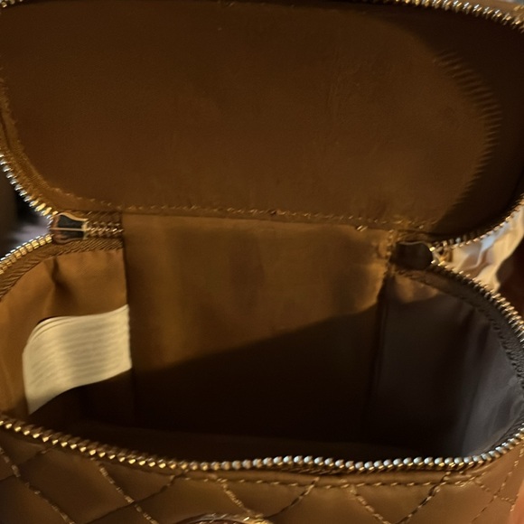 Valentio Orlandi Mini Square Train-case handbag Brown Color🌺 - Picture 12 of 14